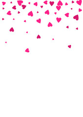Maroon Color Heart Vector White Backgound.