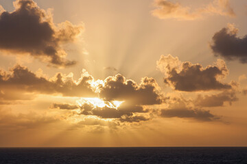sunset in the clouds