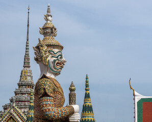 Statue at Wat Phra Kawe in Bangkok Thailand