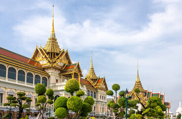 Buildings at the Grand Palace in Bangkok Thailand