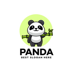 Cute Panda Mascot Logo Design