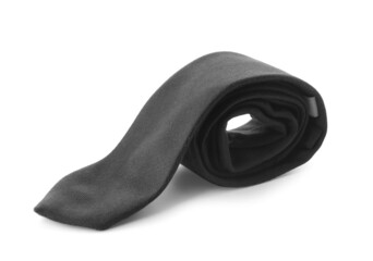 Obraz premium Stylish male tie on white background