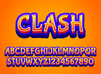 funny clash kid text effect