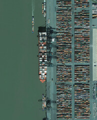 Antwerp Port (Antwerp Harbor) Shipping Ships and Containers