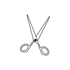 Scissors icon design template vector isolated illustration