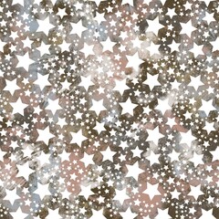 Seamless neutral tan and white distressed grungy motif surface pattern design for print. High quality illustration. Textured textile repeat print swatch. Aged gray dirty elegant abstract illustration.