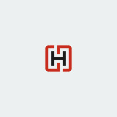 Illustration vector graphic template of letter H monogram logo