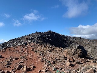 volcanic landscape in island