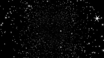 starry sky background. white stars on a black background. new year background 2022