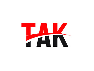 TAK Letter Initial Logo Design Vector Illustration