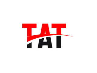 TAT Letter Initial Logo Design Vector Illustration