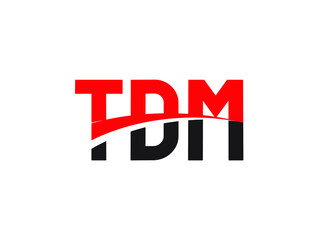 TDM Letter Initial Logo Design Vector Illustration
