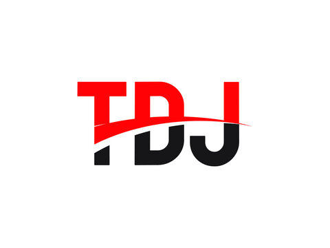 TDJ Letter Initial Logo Design Vector Illustration