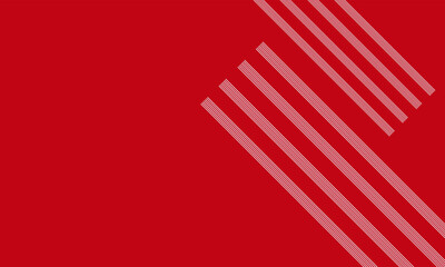 red background with slanted stripes on the sides