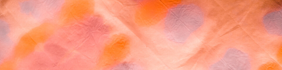 Beige Die Dye. Colorful Brush Paint Pattern. Gold