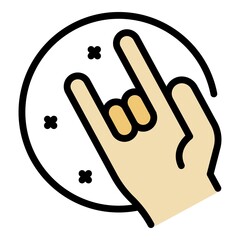 Forever peace trust icon. Outline forever peace trust vector icon thin line color flat on white