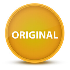 Original luxurious glossy yellow round button abstract