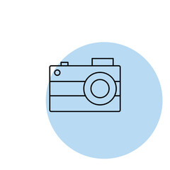 Camera icon vector design flat