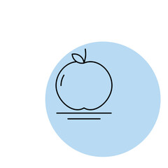 Apple icon vector design flat