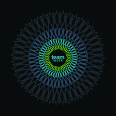 Peoples putting their Multiple hands together support each other. Stack of hands. Unity and teamwork concept.