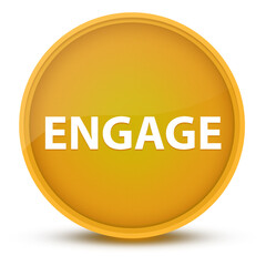 Engage luxurious glossy yellow round button abstract