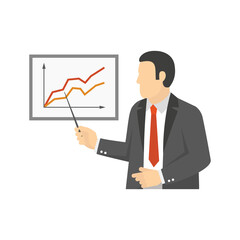 BUsinessman icon vector design flat