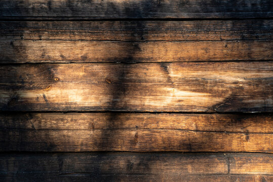 old boards in sunlight, background