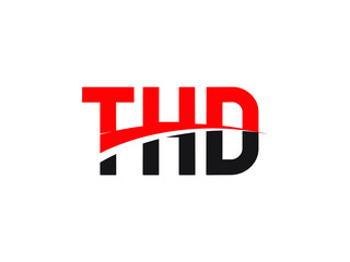 THD Letter Initial Logo Design Vector Illustration