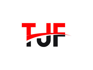 Fototapeta premium TJF Letter Initial Logo Design Vector Illustration