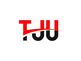 TJU Letter Initial Logo Design Vector Illustration