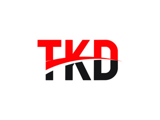 TKD Letter Initial Logo Design Vector Illustration