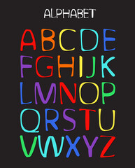 alphabet abc letter vector illustration