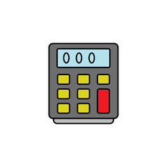 Calculator icon vector design flat