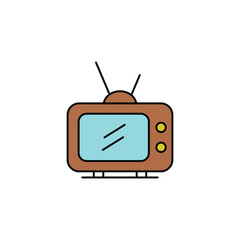 Tv icon vector design flat