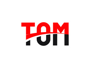 TOM Letter Initial Logo Design Vector Illustration