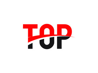TOP Letter Initial Logo Design Vector Illustration
