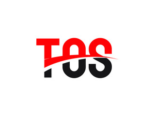 TOS Letter Initial Logo Design Vector Illustration