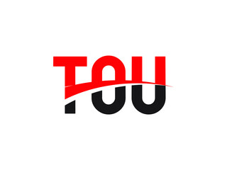 TOU Letter Initial Logo Design Vector Illustration