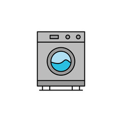 washing machine icon vector design flat