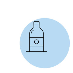 Bottle icon vector design flat