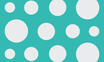 blue background with a collection of small and large circles