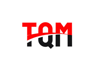 TQM Letter Initial Logo Design Vector Illustration