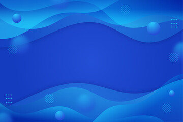Gradient Blue Abstract wavy liquid background