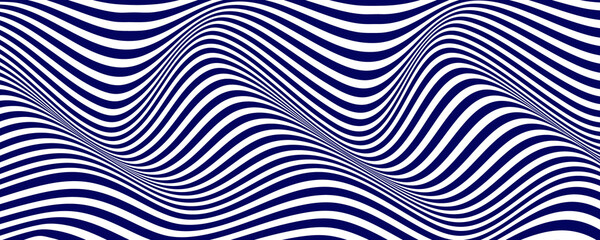 Distorted ink stripes optical illusion background