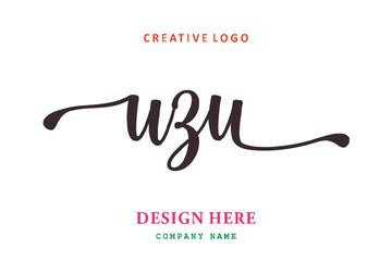 UZU lettering logo is simple, easy to understand and authoritative