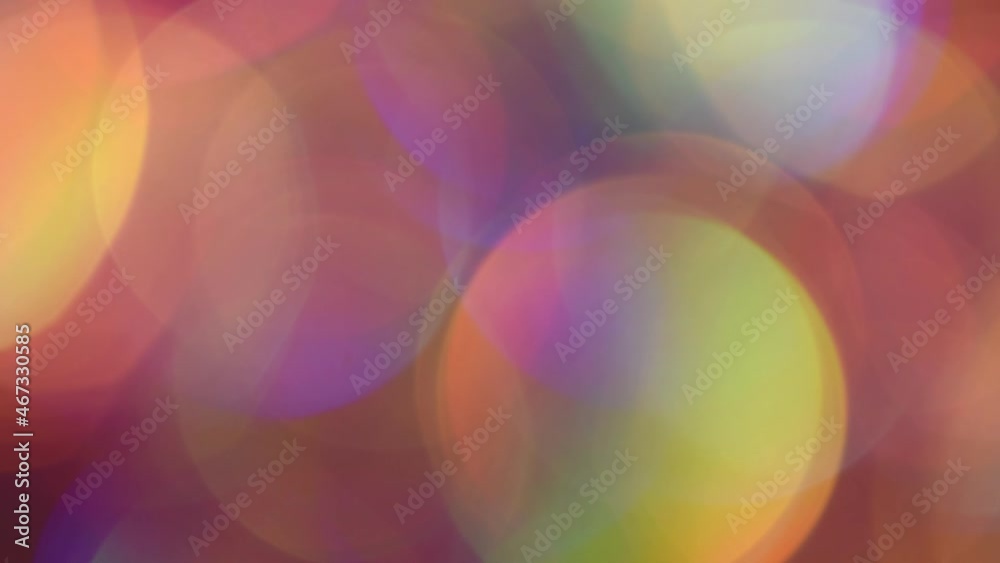 Sticker rainbow bokeh slow motion. large multicolor bokeh gradients moving slowly, shimmer, glare and blend 