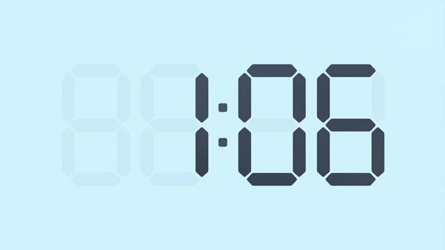 Digital Time Retro Display Series From 1 05 To 1 06 
Exact Time Series 
Alarm Clock Front Camera Close Up 
Creative And Customizable Movie, Film, Video Asset