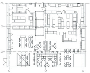 Architectural small cafe top view plan Vector. - 467331727