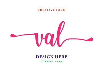 VAL lettering logo is simple, easy to understand and authoritative