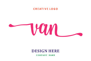 VAN lettering logo is simple, easy to understand and authoritative